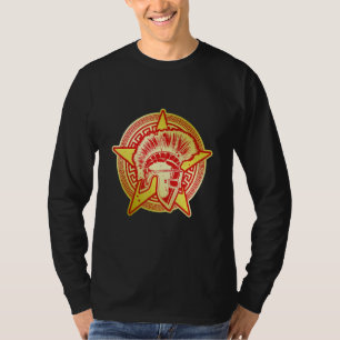 Gladiator Symbol Hjälm Grekisk Krigare Spartansk T Shirt