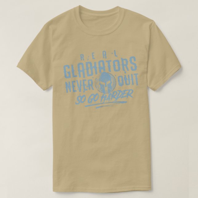 Gladiator Workout Motivation Gym Fitness Mma Spart T Shirt (Design framsida)