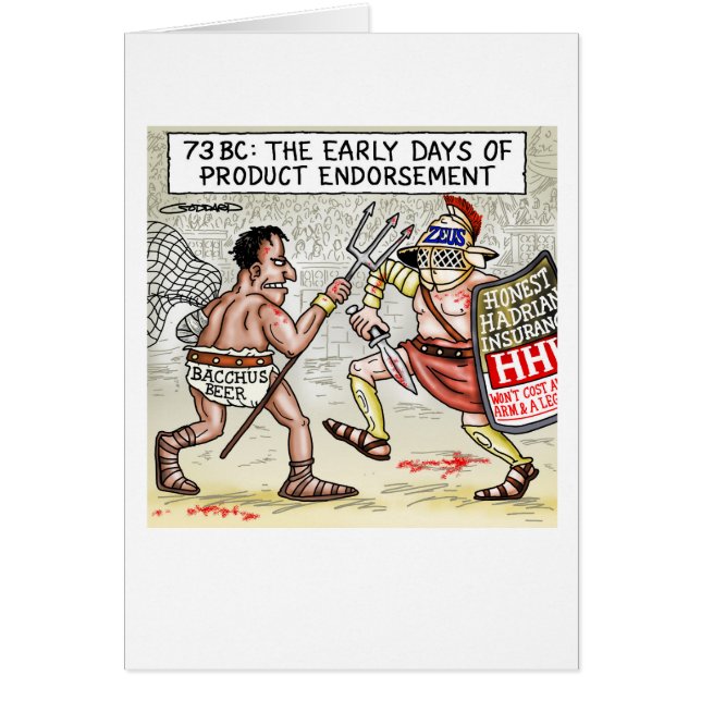 Gladiatorer Hälsningskort (Framsidan)