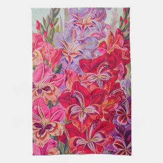 Gladiolas i Bloom Kökshandduk