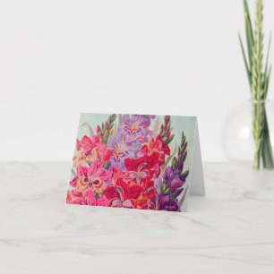 Gladiolas i Bloom Kort
