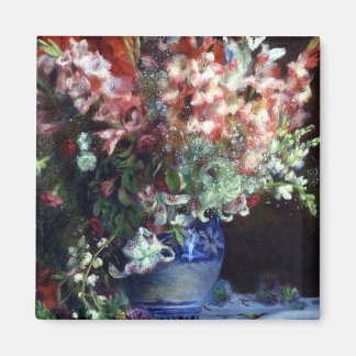 Gladiolas i Vas av Pierre Auguste Renoir Magnet