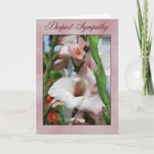 Gladiolas sympati kort