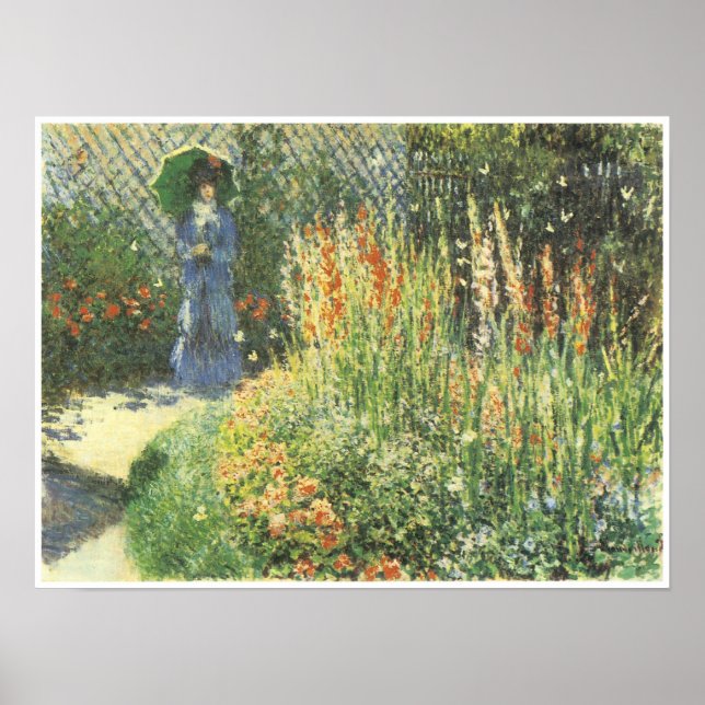 Gladioli, 1876, Claude Monet Poster (Framsidan)