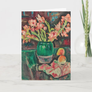 Gladioli i Grönten Vas George Leslie Hunter Kort