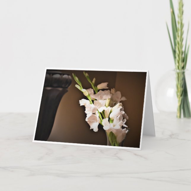 Gladioli, kort (Framsida)