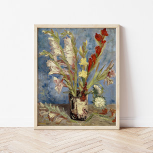 Gladioli och China Asters   Vincent van Gogh Poster