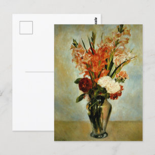 Gladiolus av Auguste Renoir Vykort