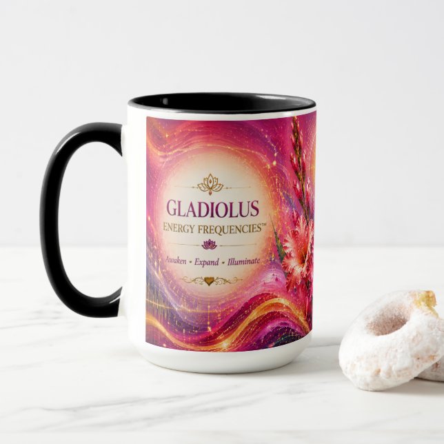 Gladiolus Energy Abstrakt Bröllopspresent Föräldra Mugg (Med munk)