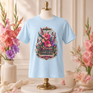 Gladiolus Evig Styrka Augusti Födelsedagsblomma T Shirt