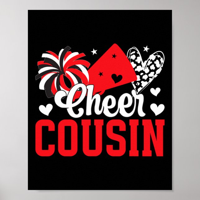 Glädja Kusin Stolt Cheerleading Kusin Till En Chee Poster (Framsidan)