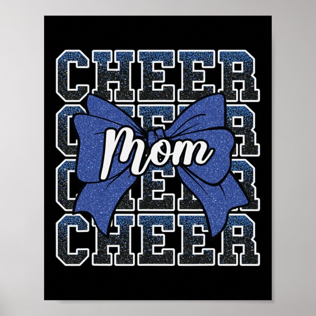 Glädja Mamma Mamma Bow Sport Cheerleader Cheerlead Poster (Framsidan)