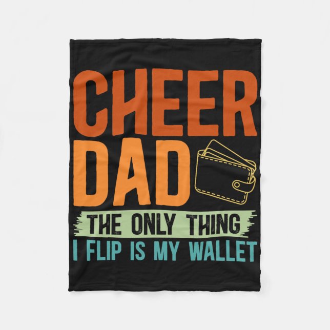 Glädja Pappa Det Enda Jag Vänder Är Min Plånbok Gl Fleecefilt (Framsidan)