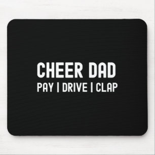 Glädja Pappa Roligt Betala Kör Klappa Cheerleading Musmatta