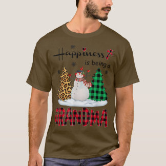 Glädjande är Grandma Snögubbe God jul T Shirt