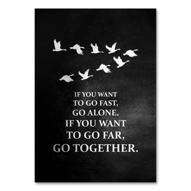 Glädjande citat om du vill gå samman bordsnummer (Framsidan)