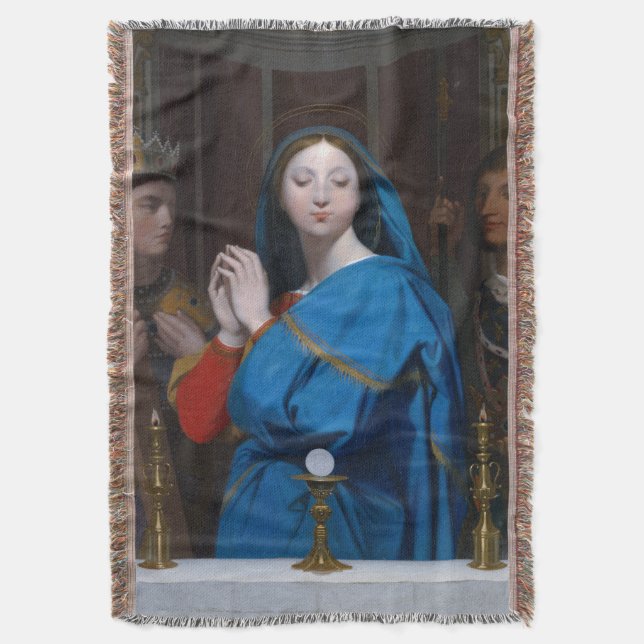 Glädjande för Eukarismens vall-/vägghängning Filt (Framsidan Vertikal)