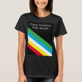 Glädjande funktionshinder månaden t shirt