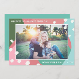 Glädjande Helgdagar Färgfull Abstrakt jul Inbjudningar