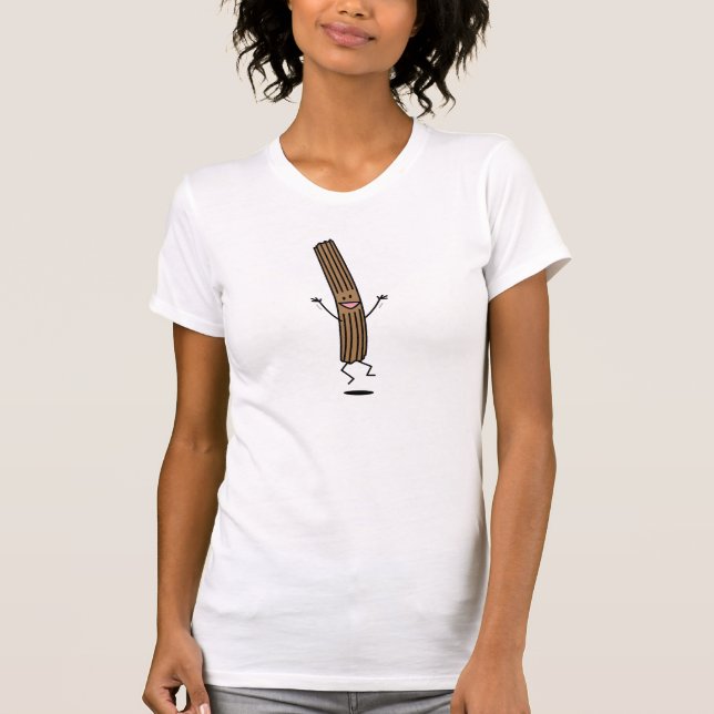 Glädjande hoppa Churro Tee Shirt (Framsida)