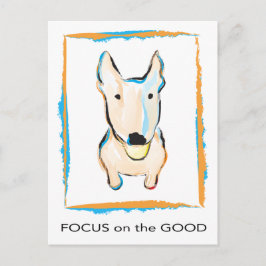 Glädjande hund Terrier, engelsk tjur Vykort