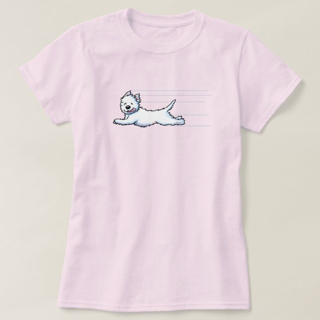 Glädjande körning av Westie T-Shirt (Design framsida)