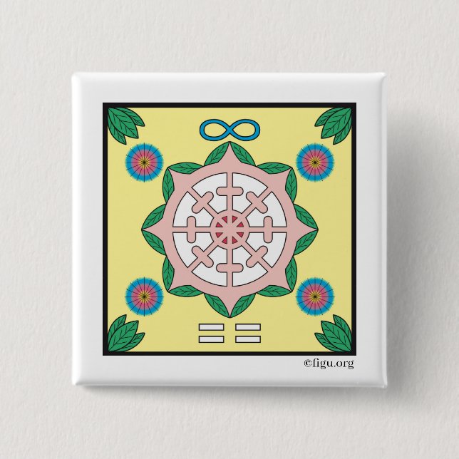 Glädjande/Lycklig-symbol Knapp (Framsida)