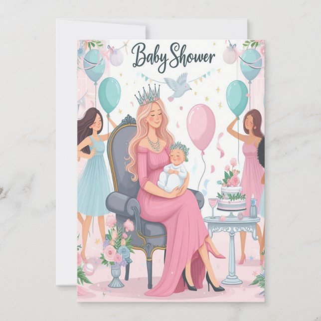 Glädjande på vägen!gå med oss babydusch celeb meddelande (Framsida)