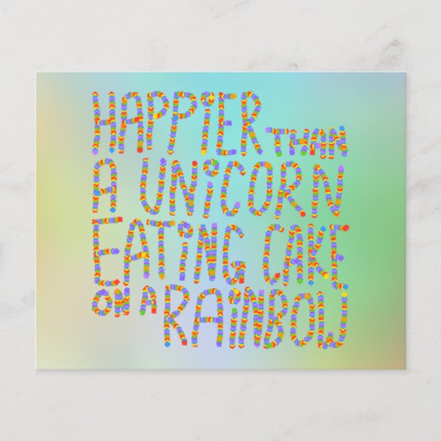 Glädjare än en encorns eating cake på ett regnbåge (Framsida)