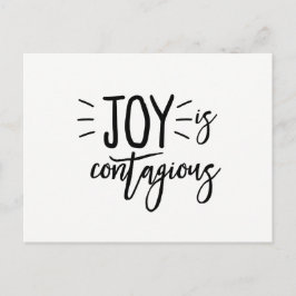 Glädje är den smittsamma Vykortglädjevykortet Vykort