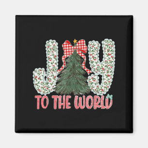 Glädje åt världen Jesus Kristna jul Xmas Tr Magnet