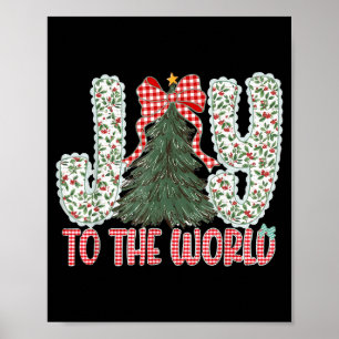 Glädje åt världen Jesus Kristna jul Xmas Tr Poster