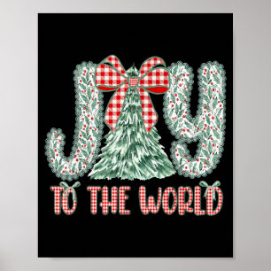 Glädje åt världen Jesus Kristna jul Xmas Tr Poster