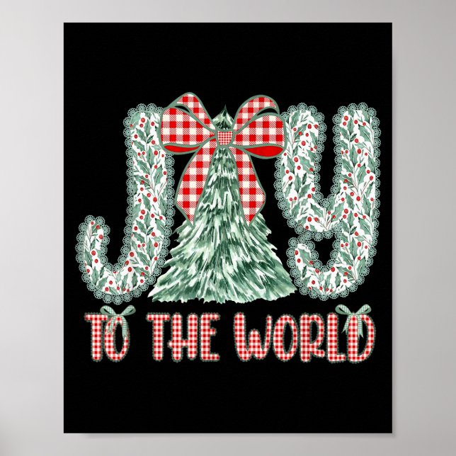 Glädje åt världen Jesus Kristna jul Xmas Tr Poster (Framsidan)