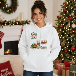 Glädje åt världen Santa släde jul T Shirt