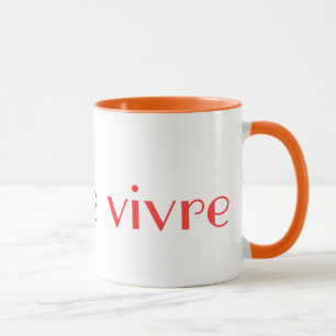 Glädje av liv/bomuggen mugg