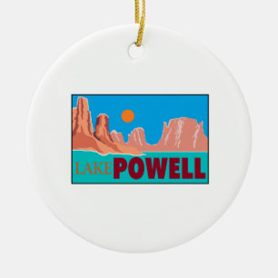 GLÄDJE AV POWELL JULGRANSPRYDNAD KERAMIK