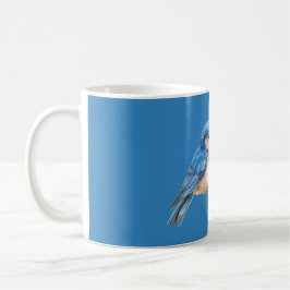 Glädje Blå Fågel Kaffemugg