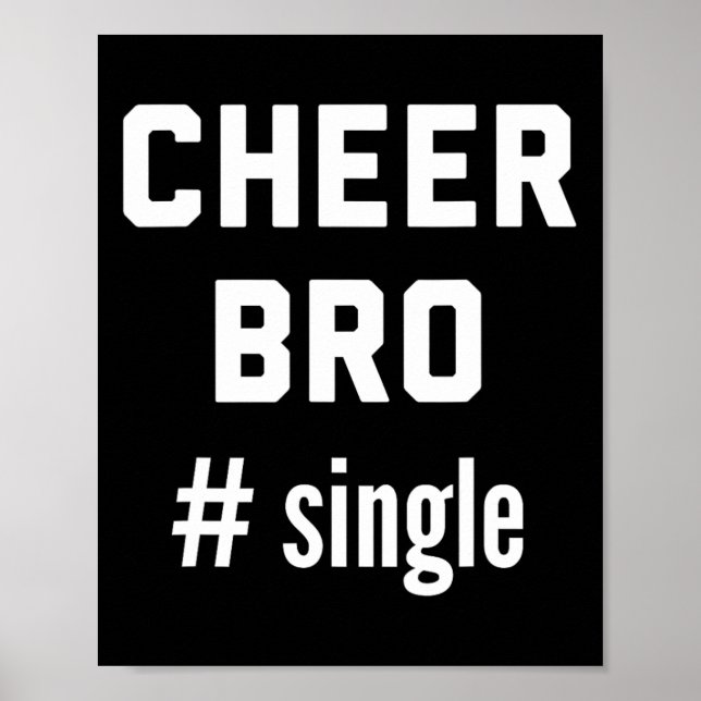 Glädje Bro Enkel Cheerleader Lillebror Rolig Poster (Framsidan)
