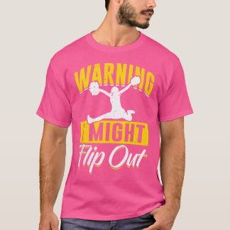 Glädje Cheerleader Flicka Cheerleading T Shirt