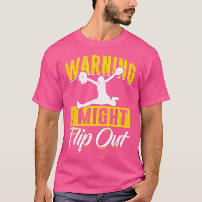 Glädje Cheerleader Flicka Cheerleading T Shirt (Framsida)