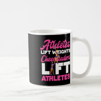 Glädje Cheerleading Atleter Lyfter Vikter Cheerlea Kaffemugg