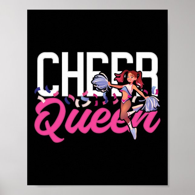Glädje Cheerleading Cheer Drottning  Poster (Framsidan)
