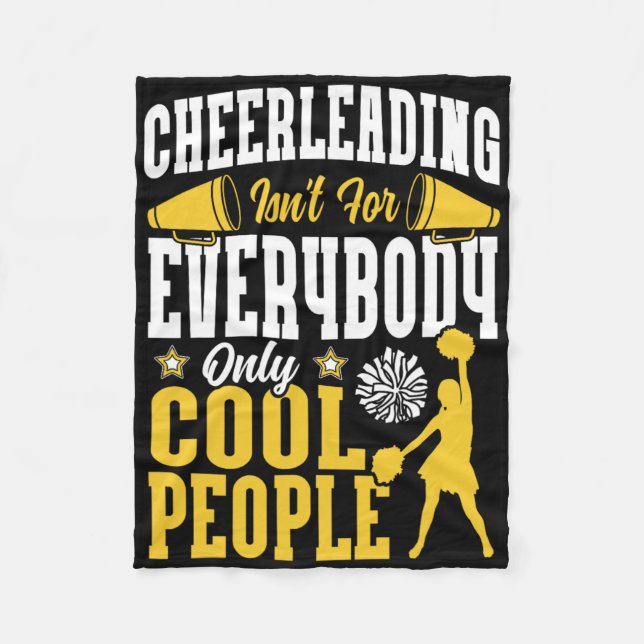 Glädje Cheerleading Cheerleading är inte för alla Fleecefilt (Framsidan)