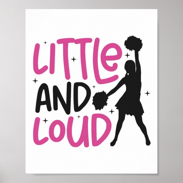 Glädje Cheerleading Liten Och Hög  Poster (Framsidan)