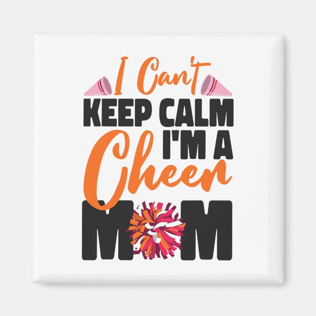 Glädje Cheerleading Mamma Mor Jag Kan Inte Vara Lu Magnet (Framsidan)