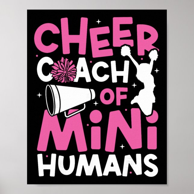 Glädje Cheerleading Tränare Cheer Tränare För Mini Poster (Framsidan)