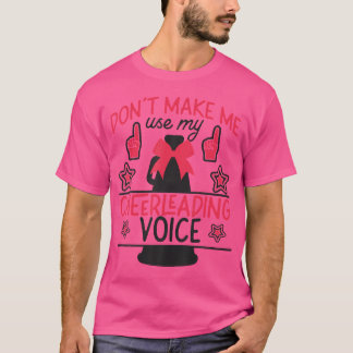 Glädje Cheerleading Tränare Tvinga Mig Inte Använd T Shirt