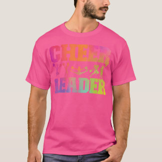 Glädje Cheerleading Vattenfärg Regnbåge Cheer Leda T Shirt