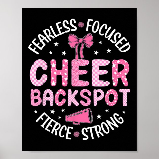 Glädje Ckspot Oförskräckt Fokuserad Vild Cheerlead Poster (Framsidan)